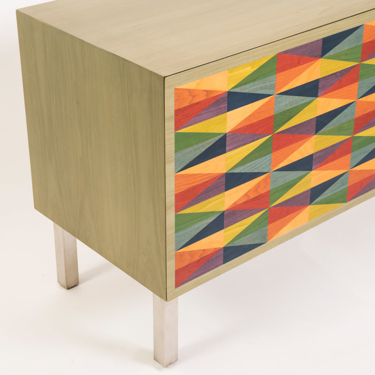 Mandala Intarsia Sideboard by Laura Meroni