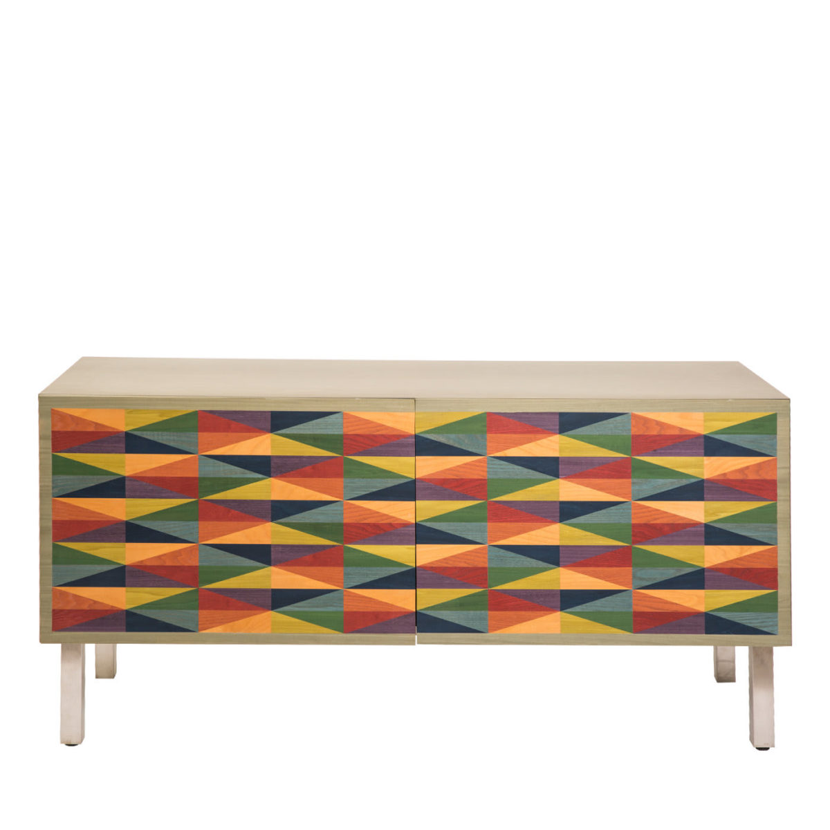 Mandala Intarsia Sideboard by Laura Meroni