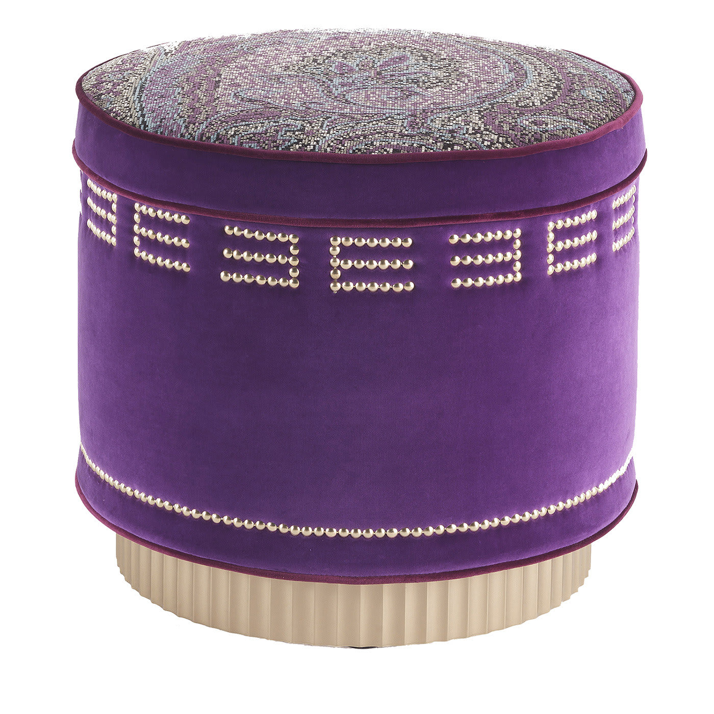 Buy Meriam Purple Pouf online in Dubai Abu Dhabi UAE Orla